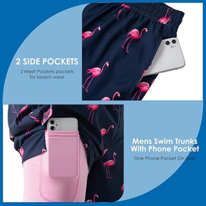 Shorts de Baño con Estampado Tropical para Hombre - Ropa de Playa Vibrante y Cómoda para el Verano - Product Image 2