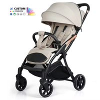 Coches Para Bebes. Poussette personnalisée de luxe pour bébé en gros Léger voyage avion automatique pliable bébé poussette landau