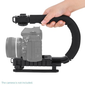 Stabilisateur de cardan portable en forme de U, pour appareil photo DSLR <span class=keywords><strong>Go</strong></span> <span class=keywords><strong>Pro</strong></span> <span class=keywords><strong>9</strong></span>, avec simple chaussure chaude, lumière de remplissage pour Microphone - Product Image 2
