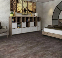 Plancher SPC Chevron 6mm 8mm Étanche à Clipser Effet Arête de Poisson pour Salon, Ignifuge et Écologique, Garantie 5 Ans