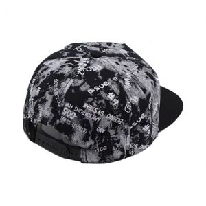 Casquette Snapback Unisexe Américaine à 6 Panneaux, Imprimée Effet Éclaboussures d'Encre 3D, Visière Plate Réglable, Style Hip-Hop Urbain Décontracté, Prête pour le Voyage - Product Image 4