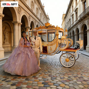 Carruaje Eléctrico Clásico de Estilo Real Tradicional sin Caballos, con 150-250HP, para Bodas y Turismo - Product Image 6