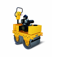 Mini-compacteur routier vibrant hydraulique à double tambour - Nouveau moteur et pompe