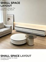 Table TV en bois de luxe moderne et contemporaine, personnalisable, avec rangement, idéale pour la maison, l'appartement, l'hôtel et le salon – Meilleure vente