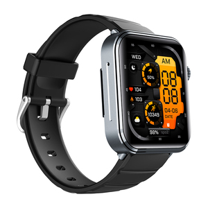 นาฬิกาอัจฉริยะเพื่อสุขภาพ F330 ECG หน้าจอสัมผัสทรงสี่เหลี่ยมขนาด 1.9 นิ้ว ตรวจสุขภาพแบบไมโครฟิสิคอล SOS วัดองค์ประกอบร่างกาย กันน้ำระดับ IP65 - Product Image 5