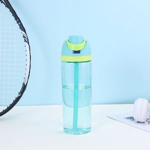 Wholesale BPA FREE <b>750Ml</b> Summer Fruit Cup PP Plastic Eco-Friendly Double Straw Travel Mug Bullet Sports Water <b>Bottle</b> Tumbler - Product Image 5