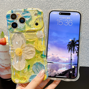 Funda para Teléfono con Diseño de Flores en Pintura al Óleo, para iPhone 17, con Bloqueo de Luz Azul IMD, para 16 Pro Max, con Sensación Premium - Product Image 4