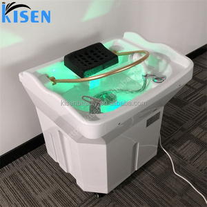 Lavabo Portátil Ajustable para Lavado de Cabello, Diseño Nuevo de Kisen, Mueble de Salón para Hospital, Barbería, Salón de Belleza, con Tanque de Agua - Product Image 3