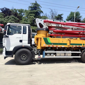 Camion pompe à béton d'occasion 2020, 85% neuf, châssis <span class=keywords><strong>Xc</strong></span>-mg HB37V Howo/Sitrak, moteur diesel, 37m - Product Image 2