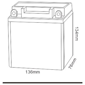 <span class=keywords><strong>Batterie</strong></span> au plomb scellée 12N9 12V9Ah <span class=keywords><strong>12V</strong></span> 20Ah, <span class=keywords><strong>batterie</strong></span> au plomb à décharge profonde pour veste chauffante de moto - Product Image 2