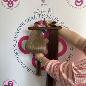 ดราก้อนบิวตี้ ขายส่ง แฮร์พีชแบบปลายแบน ผมแท้ 100% แฮร์พีชแบบปลายแบนสำเร็จรูป ผมตรง ผมหยักศก ผมลอน - Product Image 3