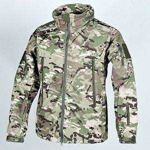 Traje de uniforme de trabajo de invierno para hombre, chaqueta y pantalones con estampado de camuflaje, cuello alto antiarañazos resistente al desgaste para otoño - Product Image 5