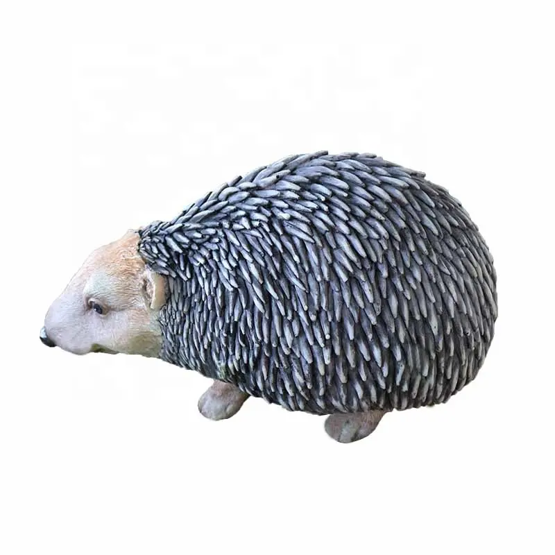 Garden decorative animal statues cute Igel figurine mini resin hedgehog cute animal figurines garden art hedgehog statue custom