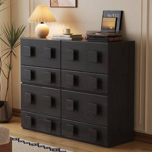 Buffet modulaire de luxe en bois massif de chêne de style mi-siècle, en contreplaqué, style wabi-sabi, pour hôtel, maison, salon, salle à manger, chambre à coucher - Product Image 4