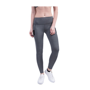 Transpirable deportiva gimnasio damas polainas elástica de bolsillos de malla pantalones de Yoga - Product Image 2