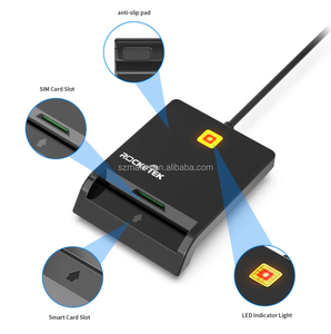MAITRE-Lector de tarjetas USB CR301, lector de tarjetas USB 2,0 con Banco de identificación EMV IC, chip inteligente, ranura <span class=keywords><strong>para</strong></span> SIM, LED ABS antideslizante, compatible con Windows, <span class=keywords><strong>Mac</strong></span> OS, Linux - Product Image 2