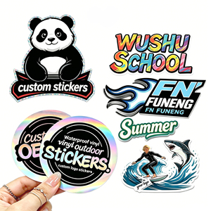 Paquete de Pegatinas de Vinilo PVC Autoadhesivas, Impresas con UV, Resistentes al Agua, con Corte <span class=keywords><strong>Kiss</strong></span> Cut, Hojas de Pegatinas con Logotipo, Etiquetas Adhesivas para Empaque - Product Image 2