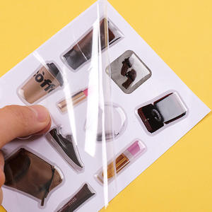 カスタマイズされたクリスタル粘着ステッカーステッカーロゴ携帯電話シェル3D透明三次元漫画ドリップステッカー - Product Image 3