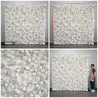 Nouveauté : Panneau mural de fleurs 10x10 pieds, fleurs roses et violettes, pour décoration de baby shower et de mariage