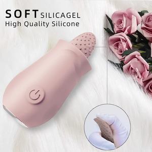 Instant-Pleasure Female Masturbator with Tongue-Licking Vibrator Honey-<b>Bead</b> Tongue Silent Button-Controlled Adult Sex Toy - Product Image 3