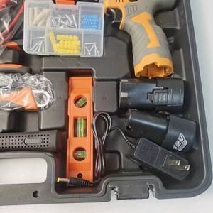 Kit d'outils électriques multifonction pour électricien avec perceuse au lithium – Ensemble d'outils électriques puissants - Product Image 4