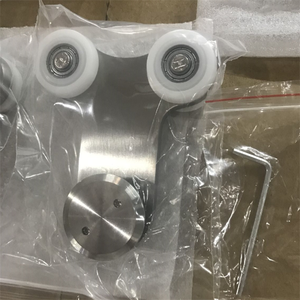 Raccord de <span class=keywords><strong>porte</strong></span> en verre en acier inoxydable <span class=keywords><strong>porte</strong></span> <span class=keywords><strong>coulissante</strong></span> rouleau de roue suspendu - Product Image 3