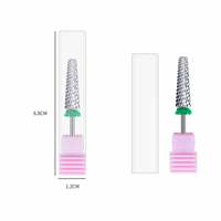 Mèches coniques à baril 24mm de long en acier au tungstène forets à ongles argent Durable fraise carbure manucure accessoires outils