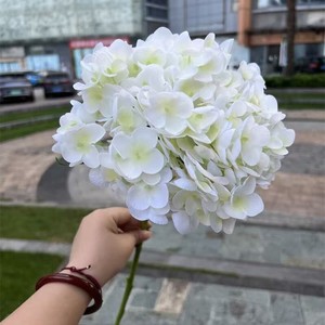 Hortensias Artificiales Blancas, <span class=keywords><strong>Flores</strong></span> Artificiales para Decoración de Bodas al Aire Libre - Product Image 5