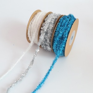 Pita Glitter Metalik Warna-warni Natal Grosir Pabrik, Untaian Hiasan Natal untuk Dekorasi DIY - Product Image 3