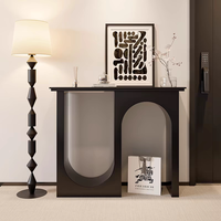 Table console murale moderne et minimaliste en dalle d'ardoise de luxe léger pour entrée et salon, sans installation, mobilier de salon