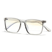 Gafas ópticas cuadradas clásicas para hombre y mujer, lentes ópticas cuadradas Anti luz azul para Unisex con pequeña cantidad mínima
