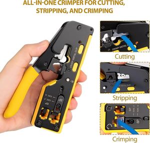 Outil de sertissage de fil professionnel Cat5 Cat6 Cat7 <span class=keywords><strong>pince</strong></span> <span class=keywords><strong>à</strong></span> passage <span class=keywords><strong>RJ45</strong></span> en acier <span class=keywords><strong>à</strong></span> haute teneur en carbone pour <span class=keywords><strong>pince</strong></span> <span class=keywords><strong>à</strong></span> <span class=keywords><strong>sertir</strong></span> - Product Image 6