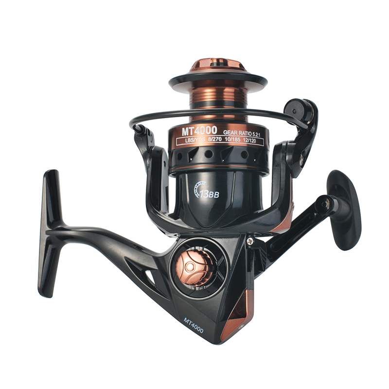 SE Meister LH フィッシングリール Lizard MT Spinning Reel with Full Metal Spool, 13 Bearings, 5.2:1