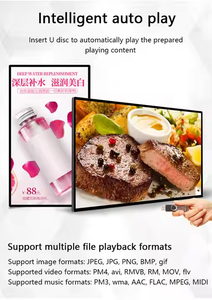 13.3 inch kinh doanh điện tử dấu hiệu hiển thị treo tường <span class=keywords><strong>LCD</strong></span> tiếp thị kỹ thuật số bảng quảng cáo trong nhà sử dụng văn bản Áp phích kỹ thuật số - Product Image 4