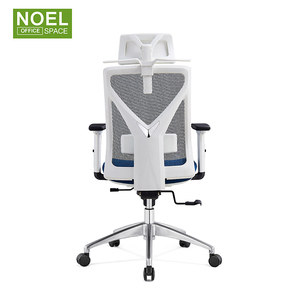 <span class=keywords><strong>Fauteuil</strong></span> de bureau pivotant confortable à dossier haut en maille avec accoudoirs 3D réglables – Chaise de bureau ergonomique - Product Image 4