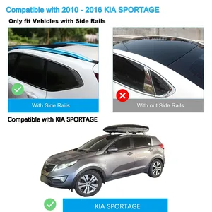 SHITURUI 2 barres <span class=keywords><strong>de</strong></span> <span class=keywords><strong>toit</strong></span> pour <span class=keywords><strong>KIA</strong></span> <span class=keywords><strong>SPORTAGE</strong></span> (SL) 3ème génération 2010-2016, barres latérales en alliage d'aluminium, barres transversales, porte-bagages <span class=keywords><strong>de</strong></span> <span class=keywords><strong>toit</strong></span> - Product Image 4