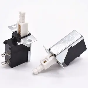 Straight Key switch KDC-A10 Cooler self-locking switch TV-5 inner spring 2pin Push button switch