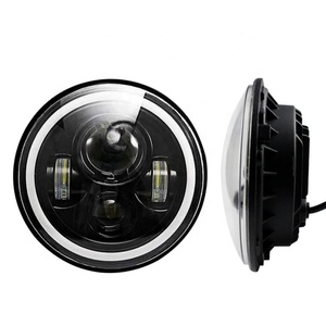 Faro LED Redondo de 7 Pulgadas para Harley, Jeep Wrangler, Camioneta, Motocicleta, con Luz de Conducción de Ojo de Ángel, Luz Antiniebla DRL - Product Image 1