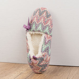 Commerce assurance nouvelle conception douce belle mignon ajustement en peluche dames ours ballet chaussures plates - Product Image 2