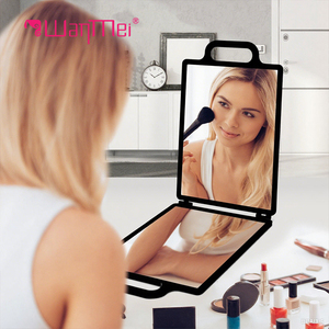 Marca Wanmei, venta al por mayor, espejo de peluquería cuadrado portátil de 180 °, espejo de peluquería de <span class=keywords><strong>2</strong></span> vías, espejo de maquillaje plegable para corte de pelo - Product Image 6