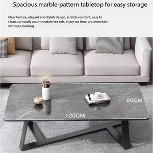 โต๊ะกาแฟหินเผา ทนทาน ดีไซน์ทันสมัย กันน้ำ และทำความสะอาดง่าย เหมาะสำหรับห้องนั่งเล่น - Product Image 4