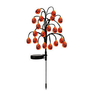 Lampes LED solaires en forme de citrouille pour Halloween, décorations de jardin imperméables pour l'extérieur, pour les fêtes de jardin - Product Image 6