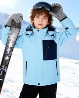 Veste de ski unisexe pour enfants, imperméable, vêtements d'extérieur d'hiver, Heattech, épaisse, pour snowboard, coupe-vent, combinaison de ski