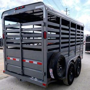 Venta de Fábrica, Remolque de Acero de Doble Eje para Ganado New Hollands, Semirremolque para Transporte de Caballos, Frenos Eléctricos, 3800 kg - Product Image 1