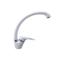 Robinet de cuisine, mitigeur pour évier, robinet mélangeur chaud et froid, robinet de cuisine à poignée unique, bec pivotant, robinet de cuisine pour évier