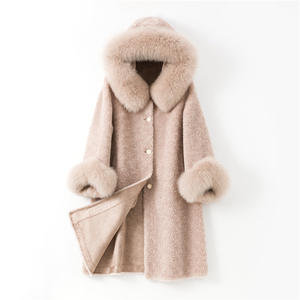 Abrigo Largo <span class=keywords><strong>con</strong></span> <span class=keywords><strong>Capucha</strong></span> de Lana y Forro de Poliéster para <span class=keywords><strong>Mujer</strong></span>, Marca Pudi, <span class=keywords><strong>con</strong></span> Botones al Frente, Estilo Casual, para Invierno, Modelo H903-A - Product Image 5