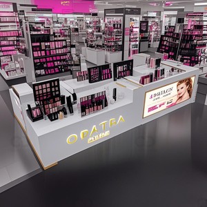 Hiện đại đặc biệt tùy chỉnh sản phẩm các tông sàn hiển thị mỹ phẩm đứng <span class=keywords><strong>kiosk</strong></span> cho trung tâm mua sắm - Product Image 2