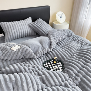 Комплект постельного белья высокого качества, мягкий теплый пододеяльник с принтом, наволочка, постельное белье для домашнего использования - Product Image 6