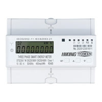 Compteur d'énergie triphasé TOMZN DTS238-7 W 10(80)A 3*230V/400V 50/60Hz sur rail DIN avec écran LCD, contrôle RS485 Modbus-RTU Classe 1