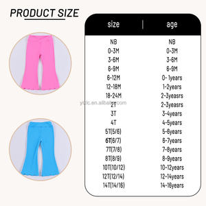 Pantalons de <span class=keywords><strong>sport</strong></span> pour filles à étiquette privée personnalisée, pantalons de yoga pour enfants, ourlet festonné, pantalons évasés, vêtements de <span class=keywords><strong>sport</strong></span>, vêtements athlétiques, leggings de <span class=keywords><strong>sport</strong></span> - Product Image 4